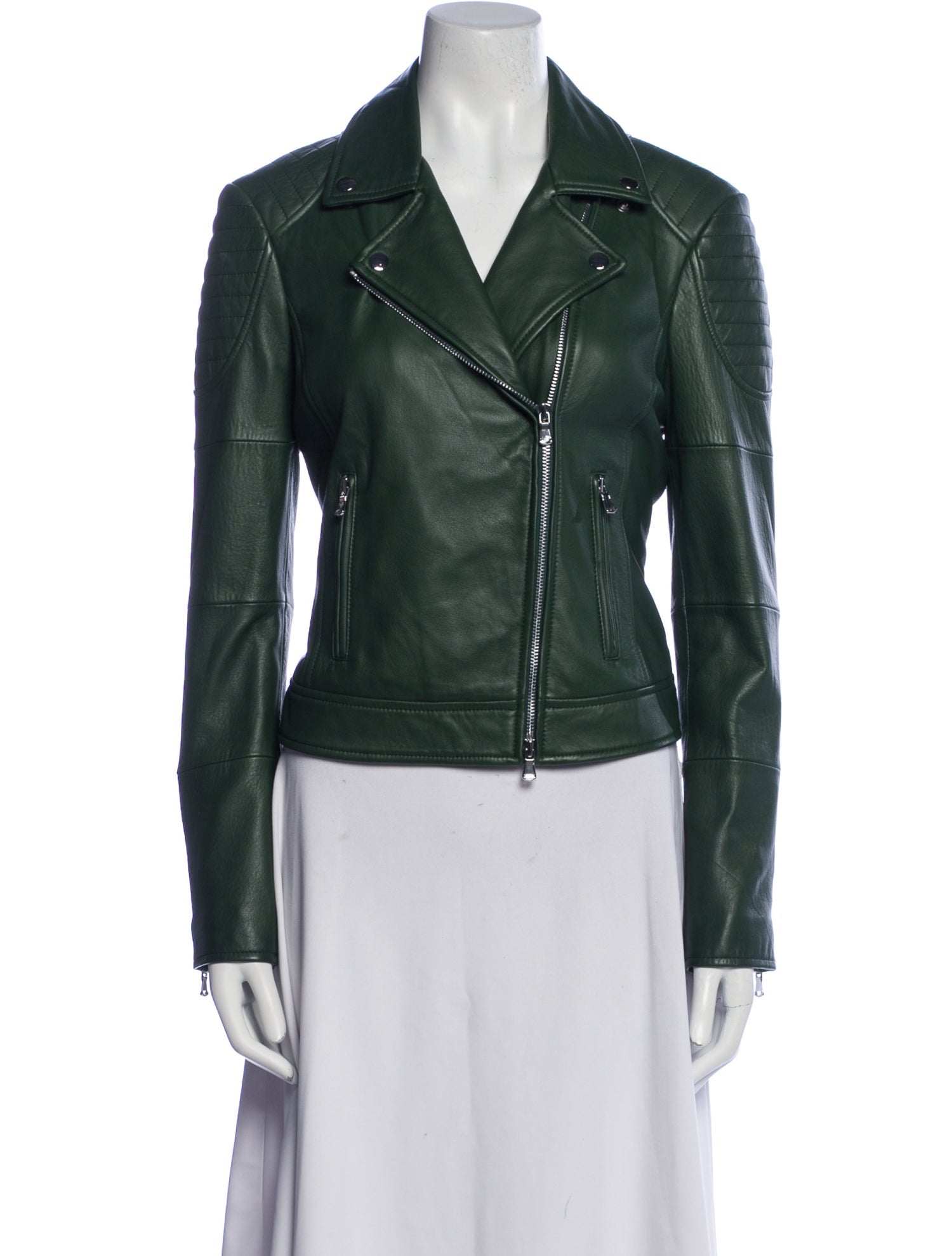 L'Agence Lamb Leather Biker Jacket w/ Tags