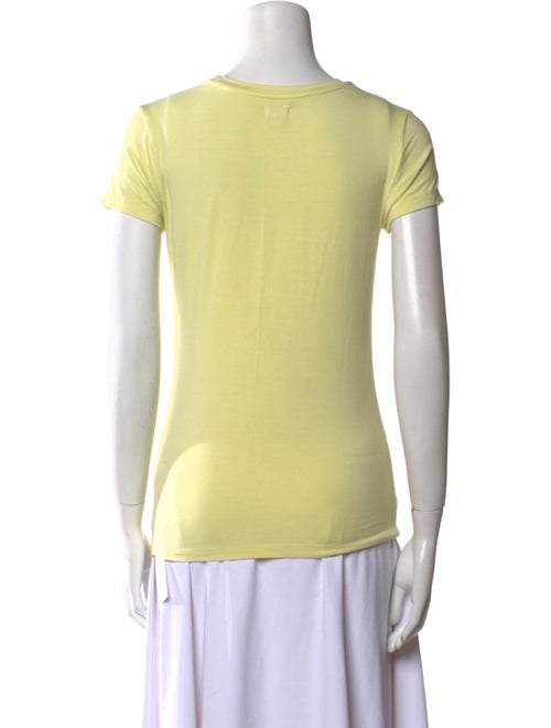 L'Agence Scoop Neck Short Sleeve T-Shirt