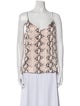 L'Agence Silk Floral Print Top