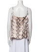 L'Agence Silk Floral Print Top
