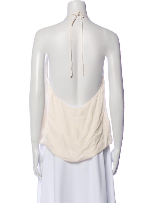 L'Agence Silk V-Neck Top