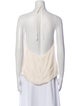 L'Agence Silk V-Neck Top