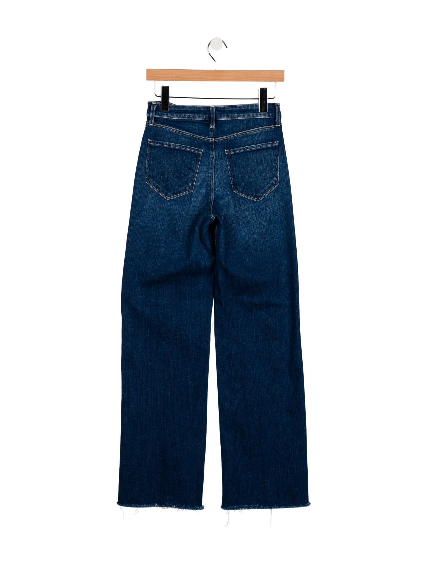 L'Agence Mid-Rise Wide Leg Jeans