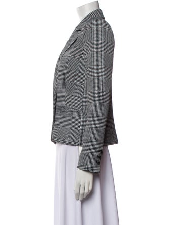 L'Agence Houndstooth Print Blazer