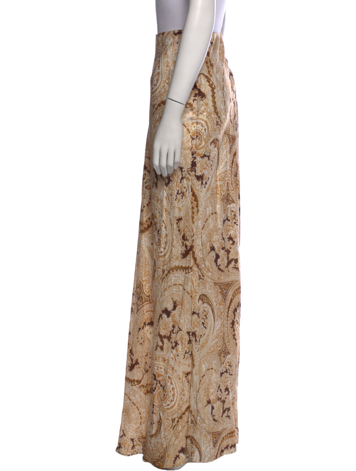 L'Agence Paisley Print Long Skirt w/ Tags