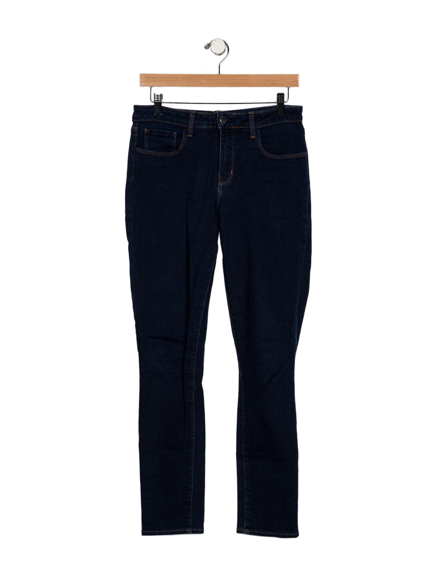 L'Agence Mid-Rise Straight Leg Jeans