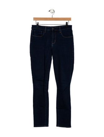 L'Agence Mid-Rise Straight Leg Jeans