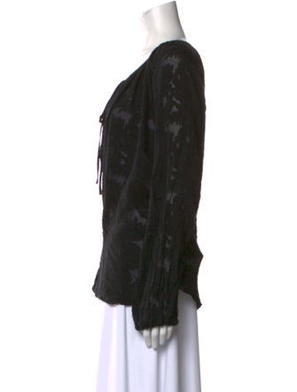 L'Agence Silk Printed Top