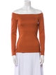 L'Agence Off-The-Shoulder Long Sleeve Top