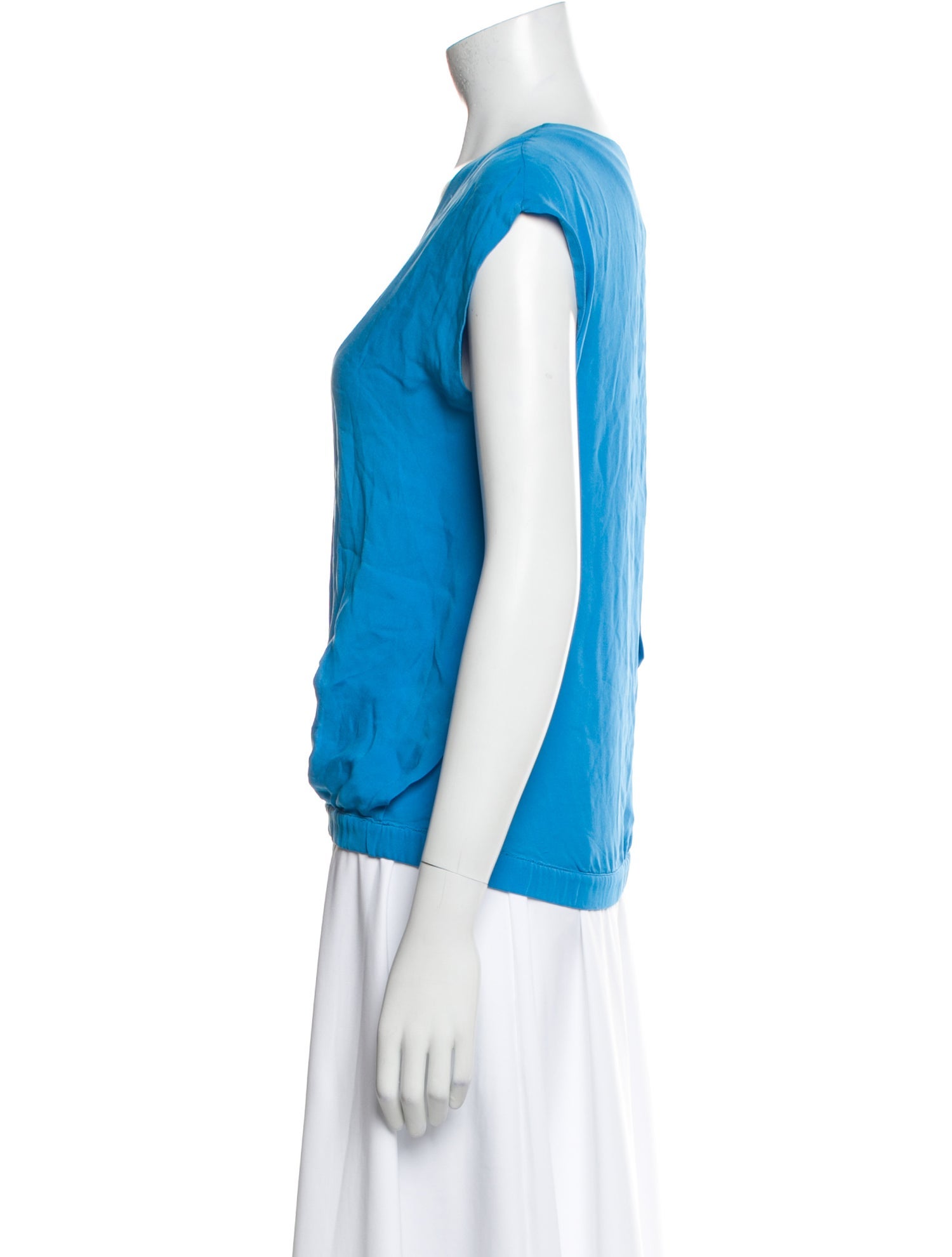 L'Agence V-Neck Short Sleeve Top