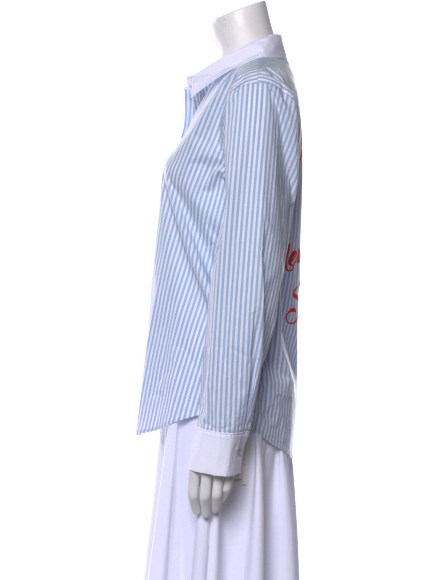 L'Agence Striped Long Sleeve Button-Up Top w/ Tags