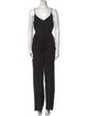 L'Agence Silk V-Neck Jumpsuit