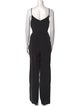 L'Agence Silk V-Neck Jumpsuit