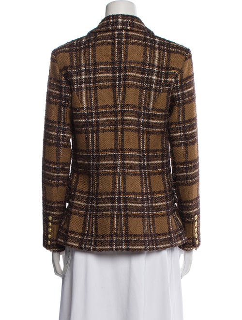 L'Agence Plaid Print Blazer