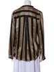 L'Agence Silk Striped Button-Up Top