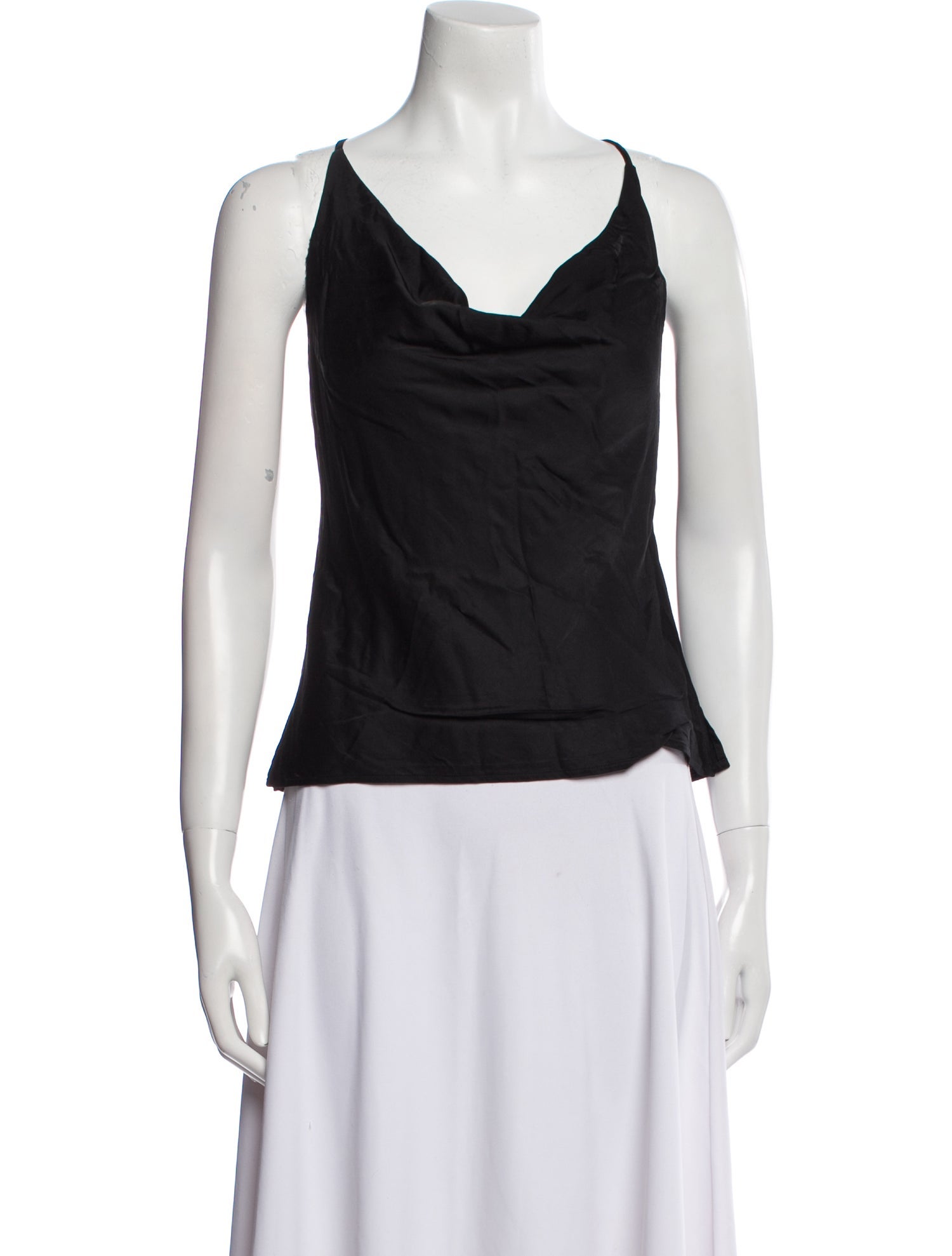 L'Agence Cowl Neck Sleeveless Top