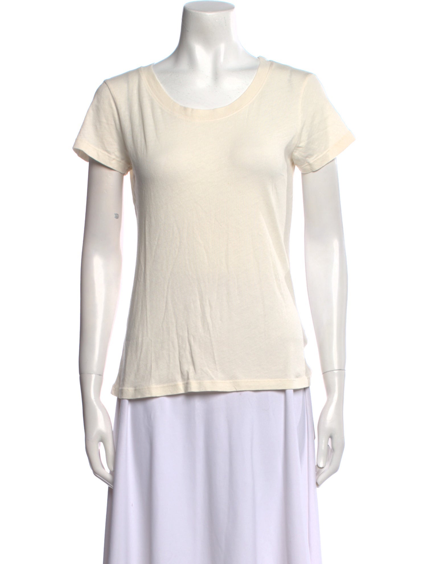 L'Agence Scoop Neck Short Sleeve T-Shirt w/ Tags