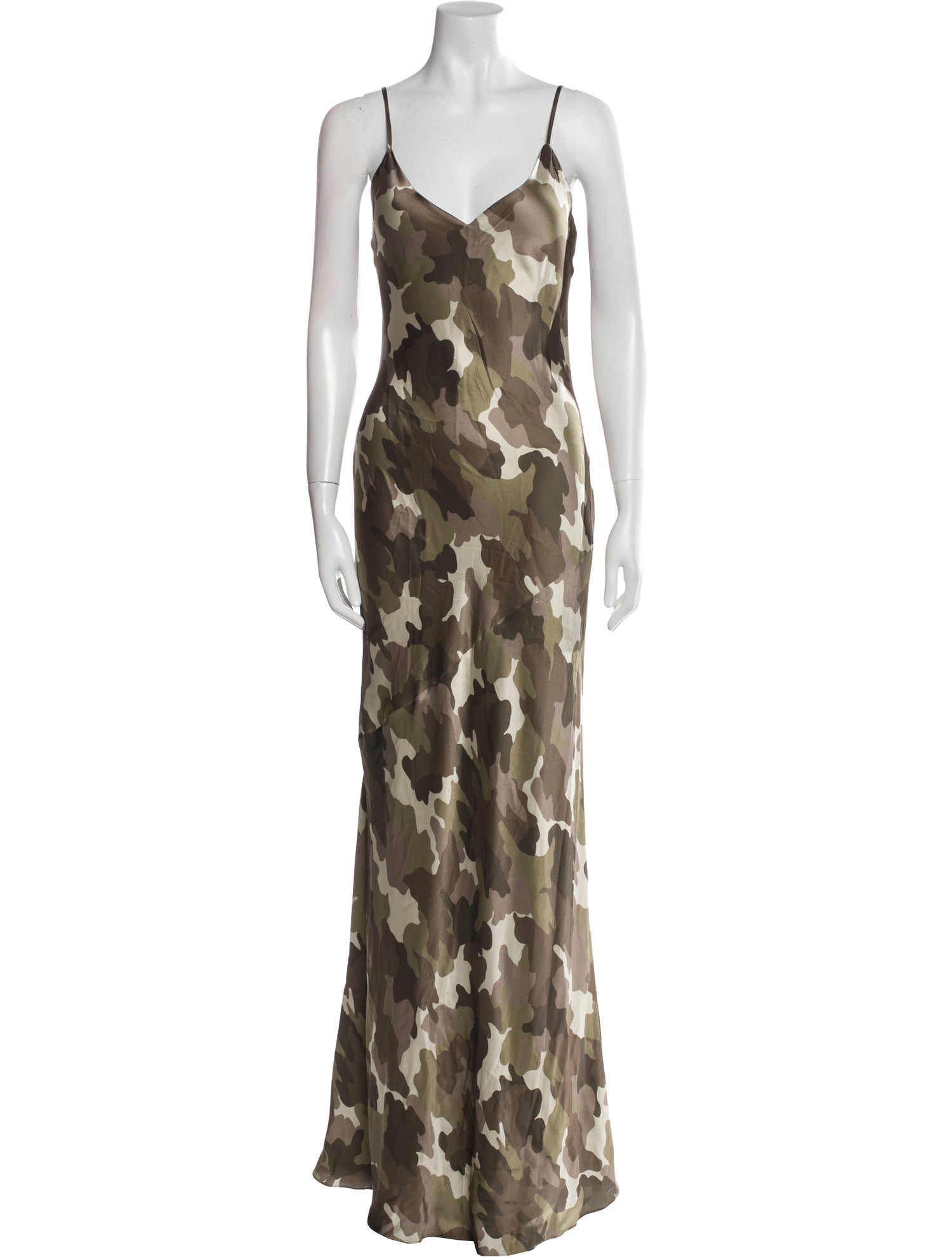L'Agence Silk Long Dress