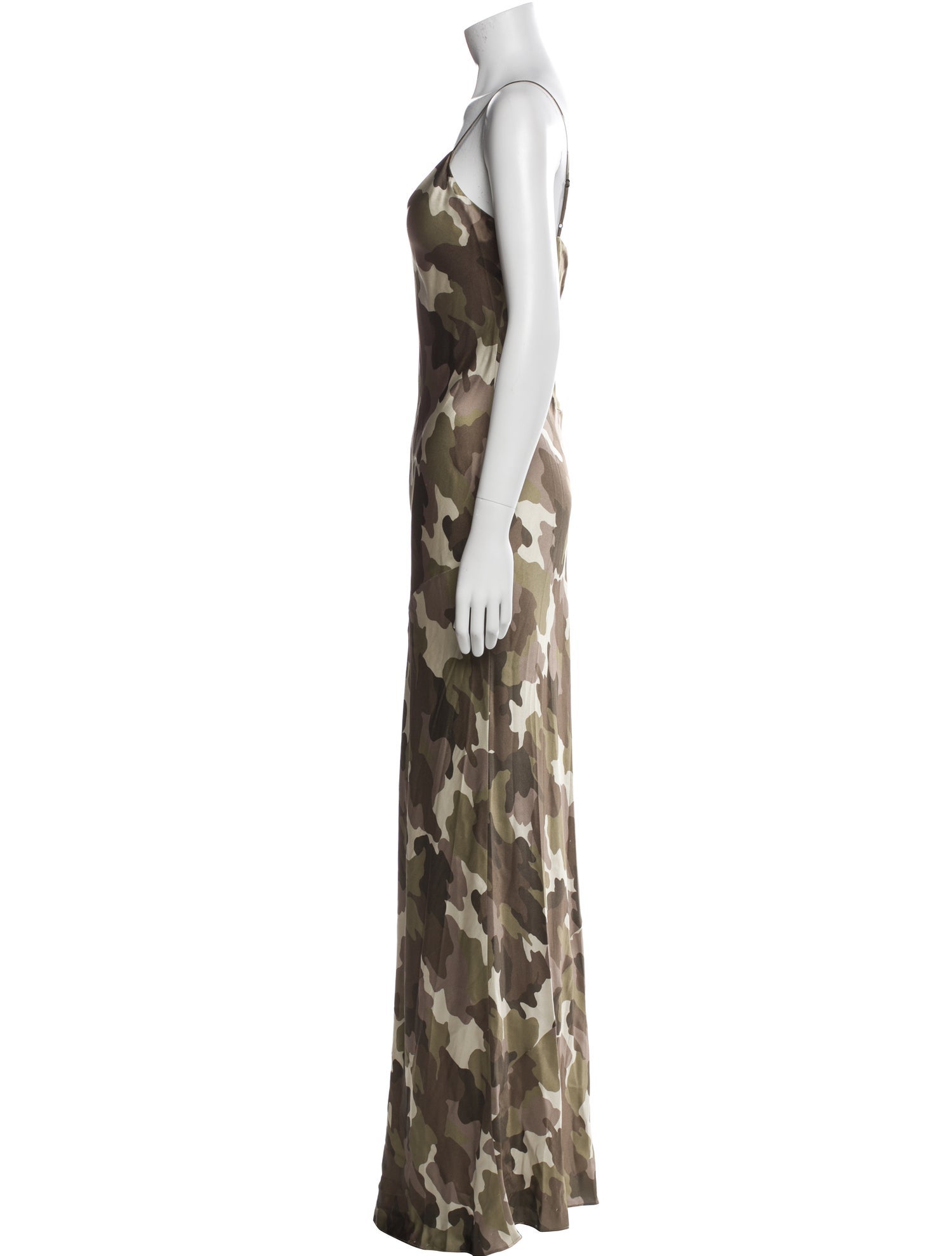 L'Agence Silk Long Dress