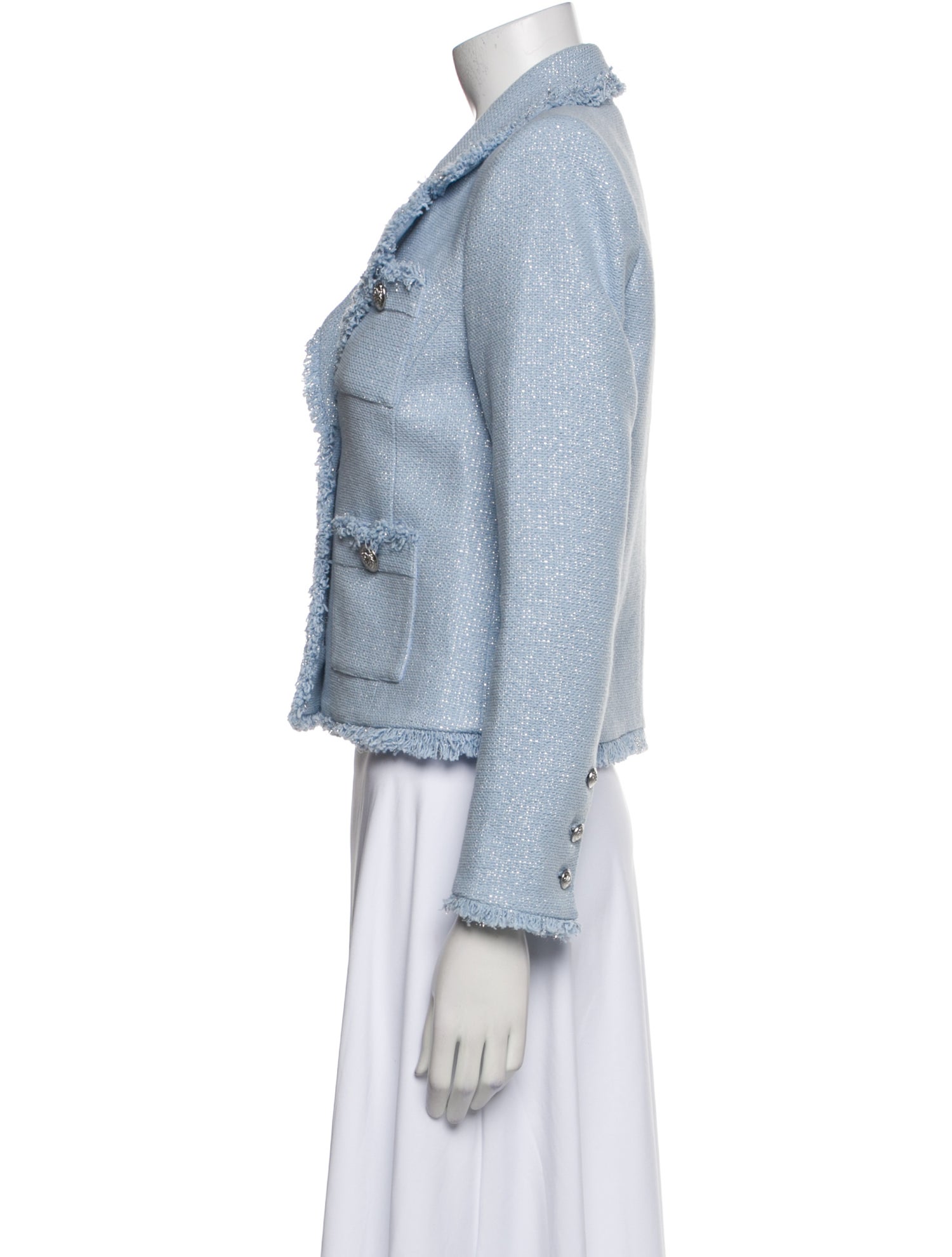 L'Agence Tweed Pattern Blazer