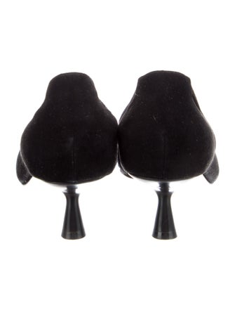 L'Agence Suede Mesh Accents Pumps