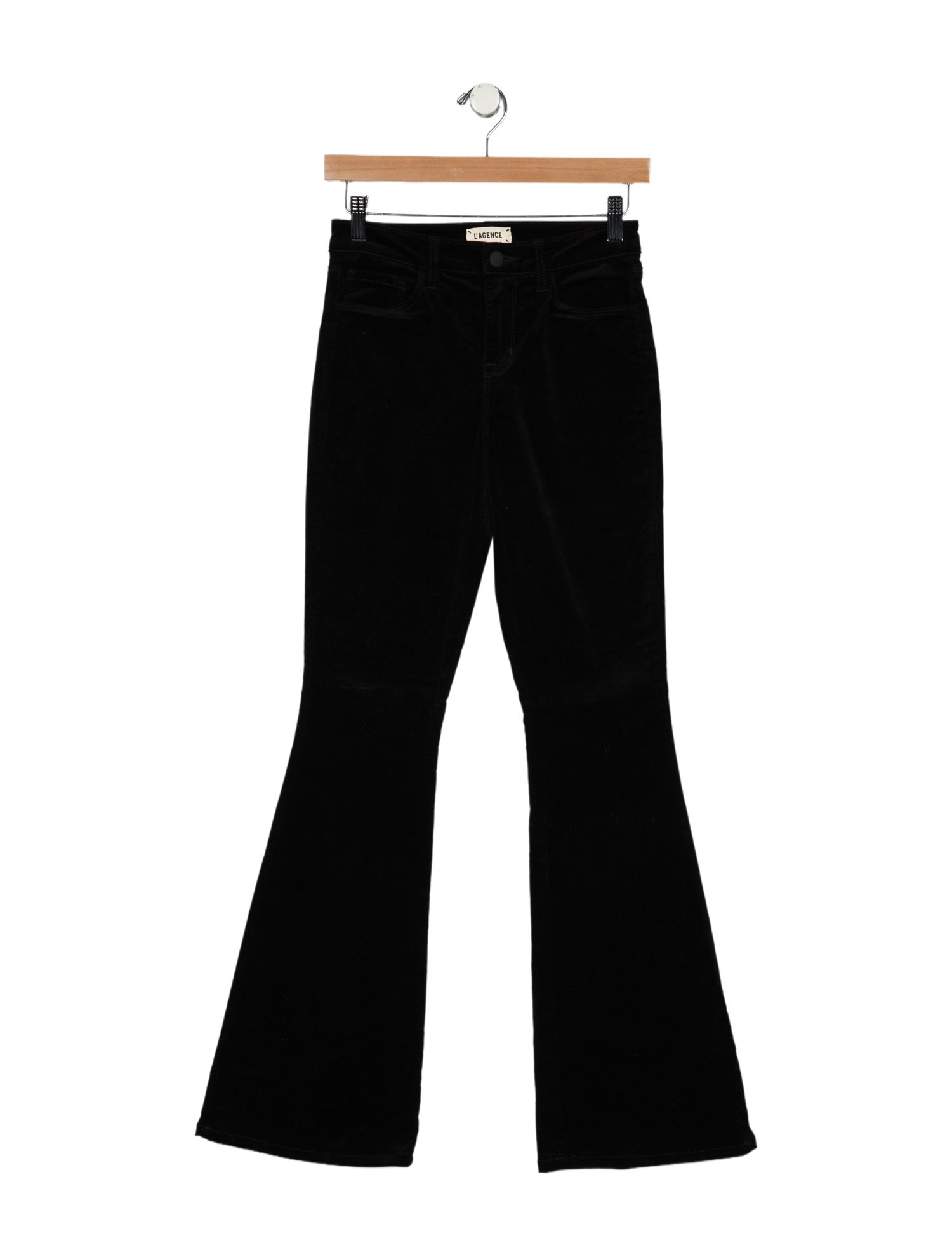 L'Agence Mid-Rise Wide Leg Jeans