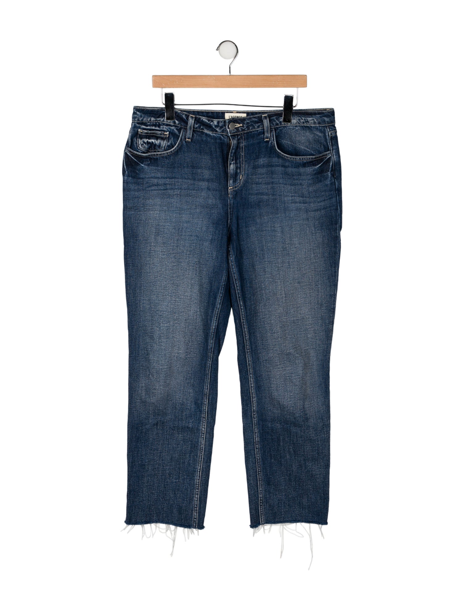 L'Agence Mid-Rise Straight Leg Jeans