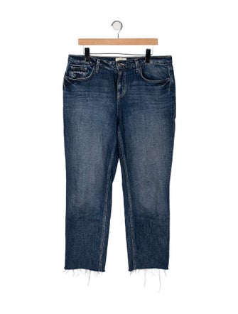 L'Agence Mid-Rise Straight Leg Jeans