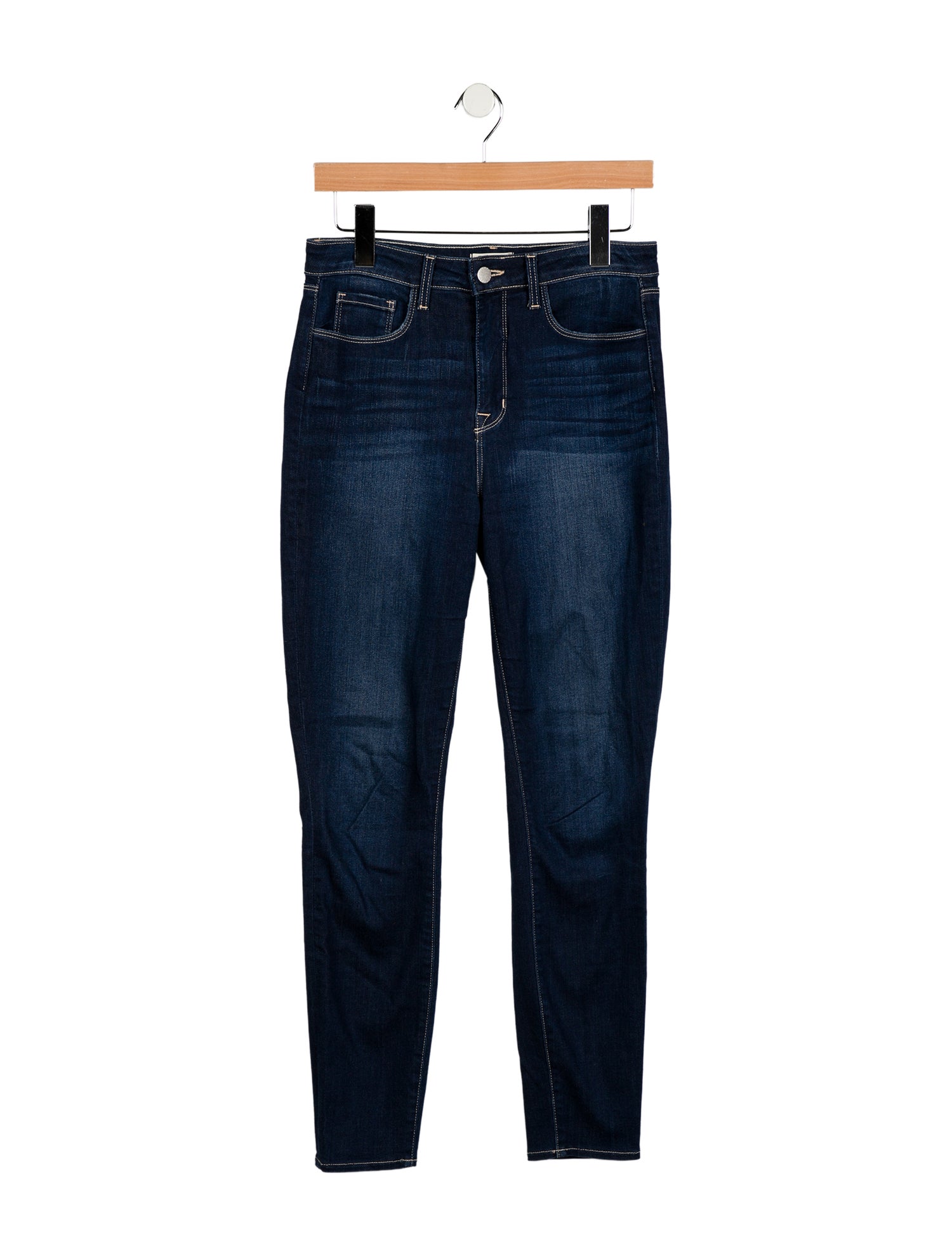L'Agence High-Rise Straight Leg Jeans