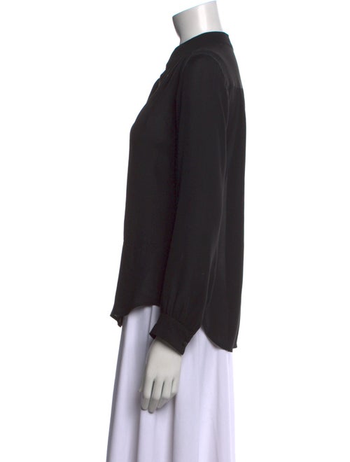 L'Agence Silk V-Neck Blouse