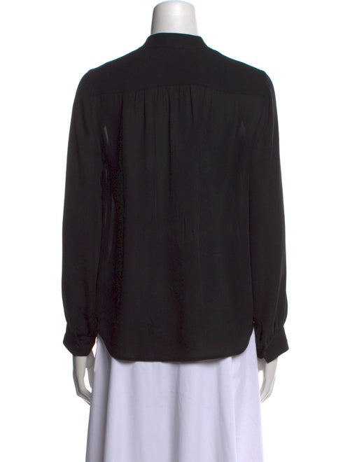 L'Agence Silk V-Neck Blouse