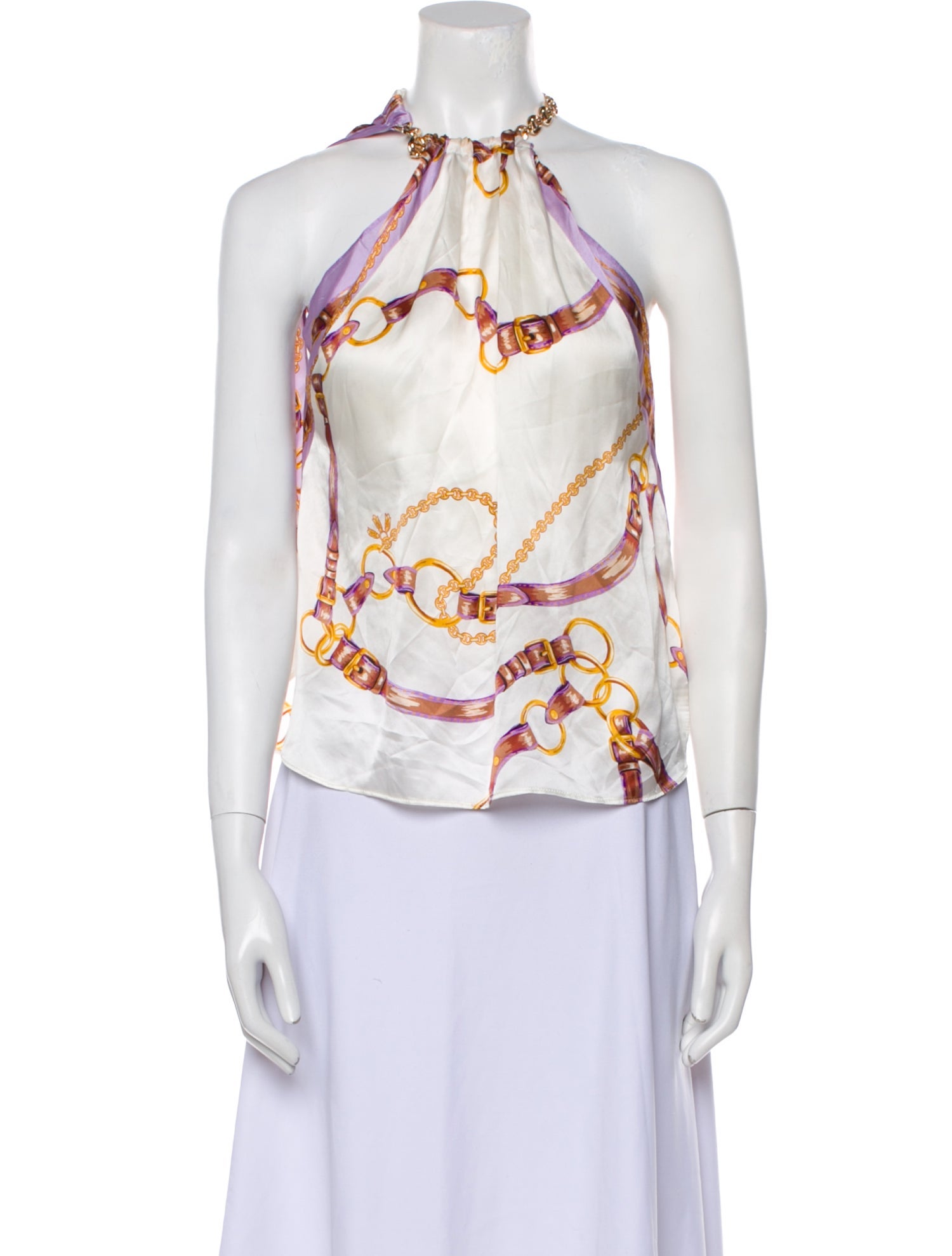 L'Agence Silk Printed Top