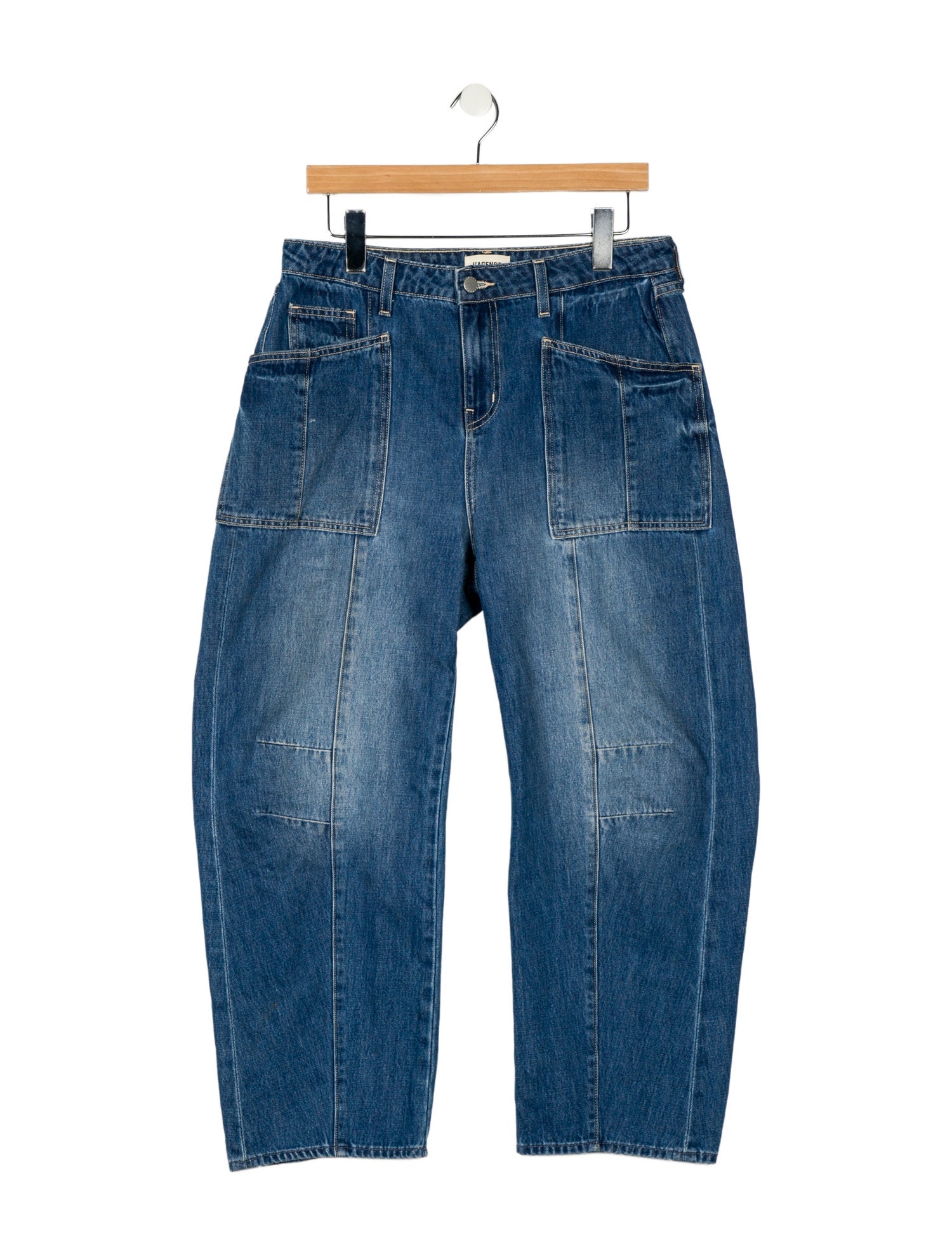 L'Agence Mid-Rise Wide Leg Jeans