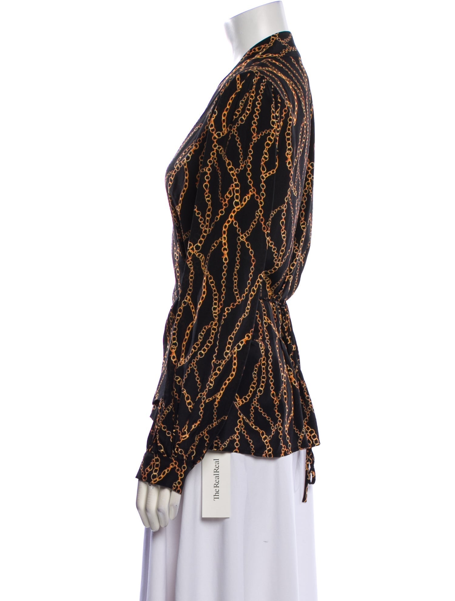 L'Agence Silk Printed Blouse