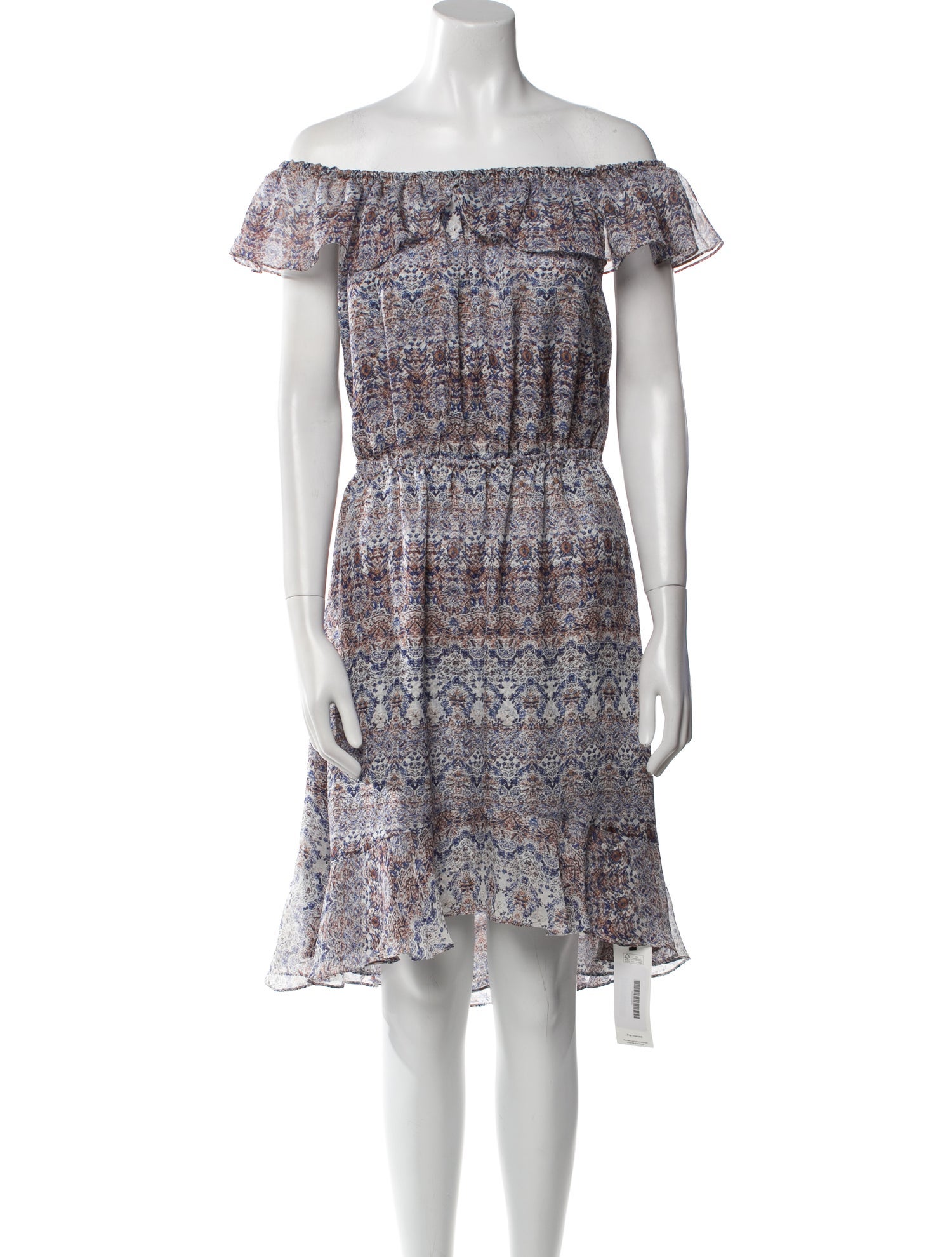 L'Agence Silk Knee-Length Dress