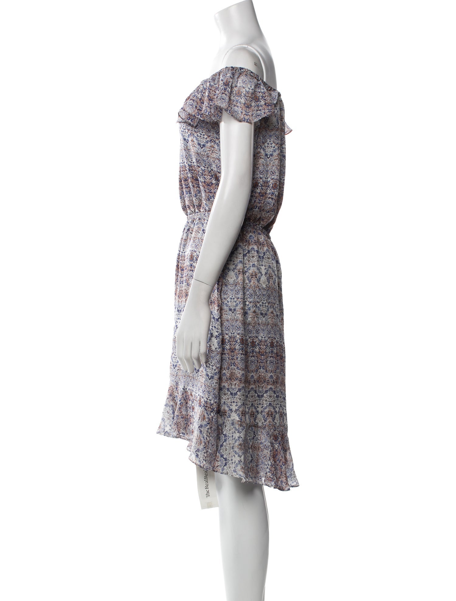 L'Agence Silk Knee-Length Dress