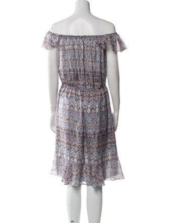 L'Agence Silk Knee-Length Dress