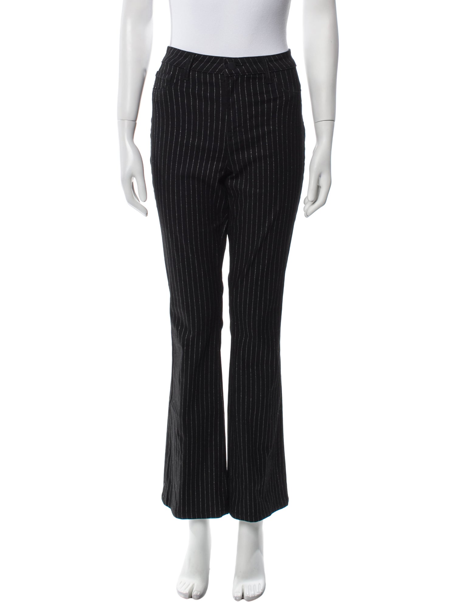 L'Agence Striped Straight Leg Pants