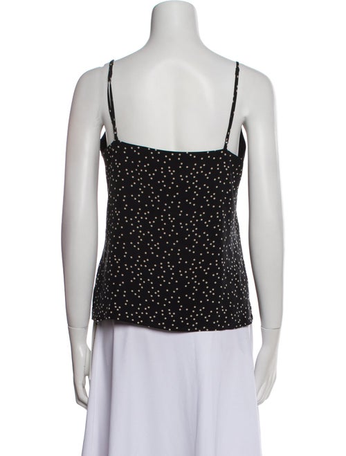 L'Agence Silk Polka Dot Print Top