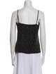 L'Agence Silk Polka Dot Print Top