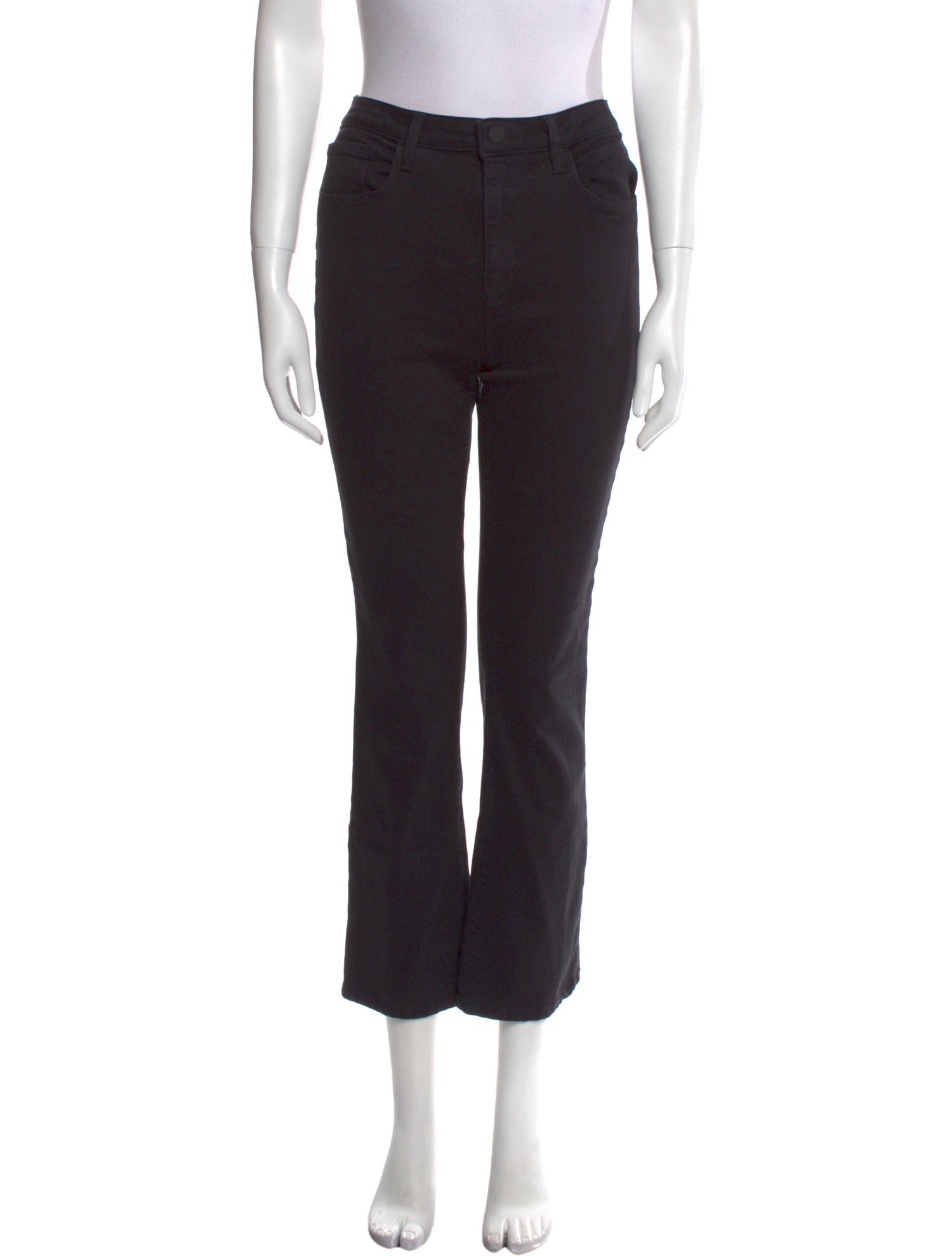 L'Agence Mid-Rise Straight Leg Jeans