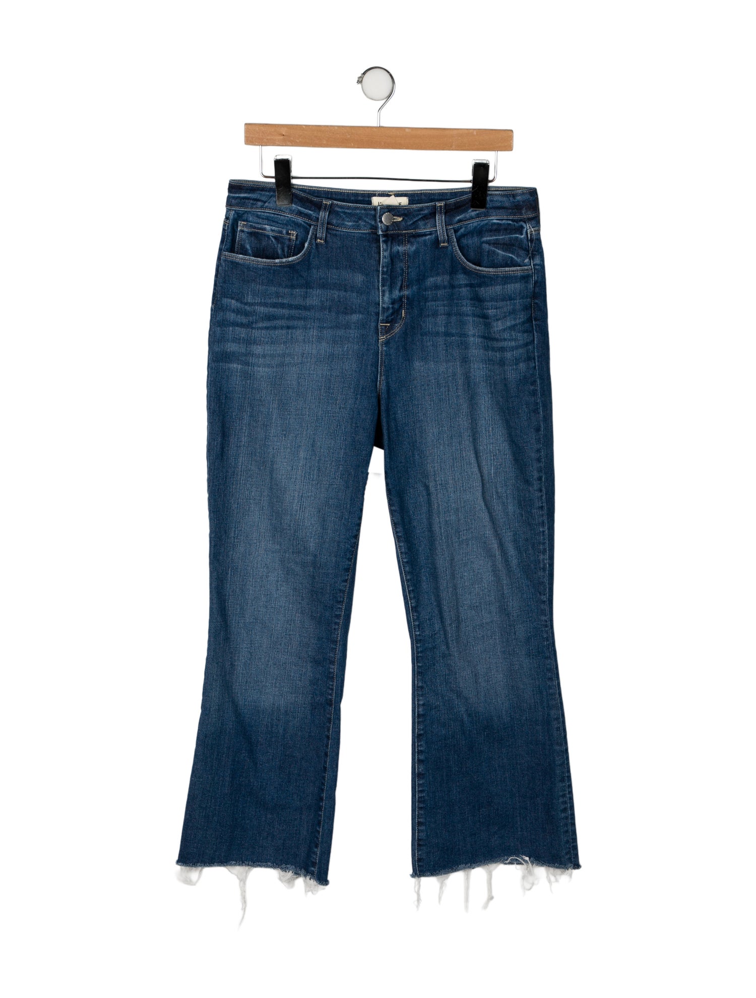L'Agence Mid-Rise Wide Leg Jeans