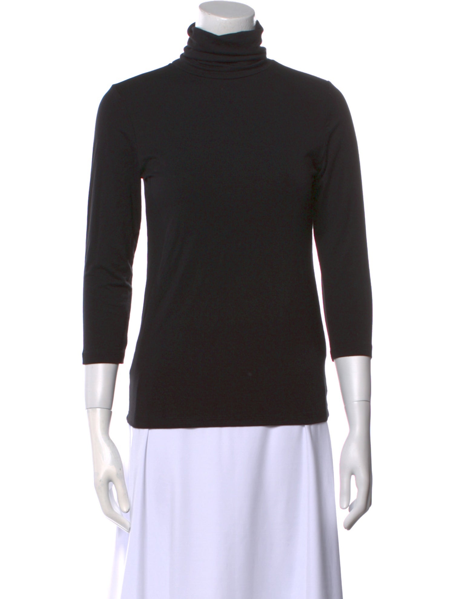 L'Agence Turtleneck Three-Quarter Sleeve Top