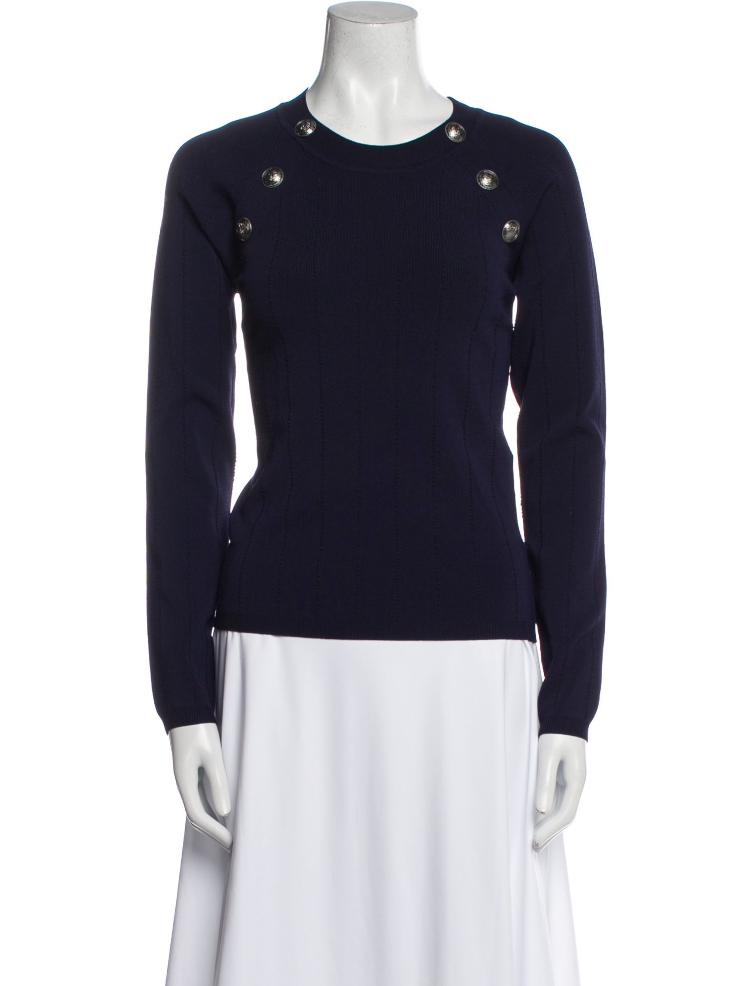 L'Agence Crew Neck Long Sleeve Top