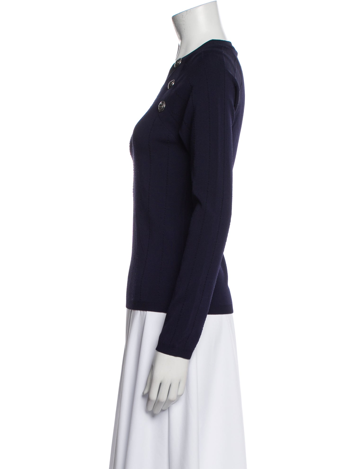 L'Agence Crew Neck Long Sleeve Top