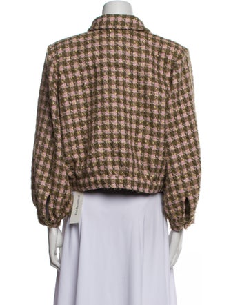 L'Agence Tweed Pattern Blazer