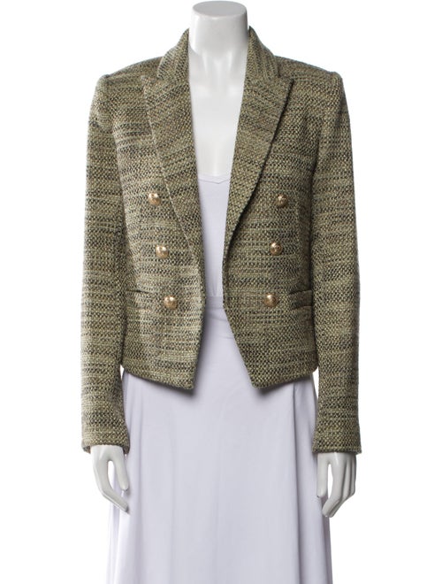 L'Agence Tweed Tweed Pattern Blazer
