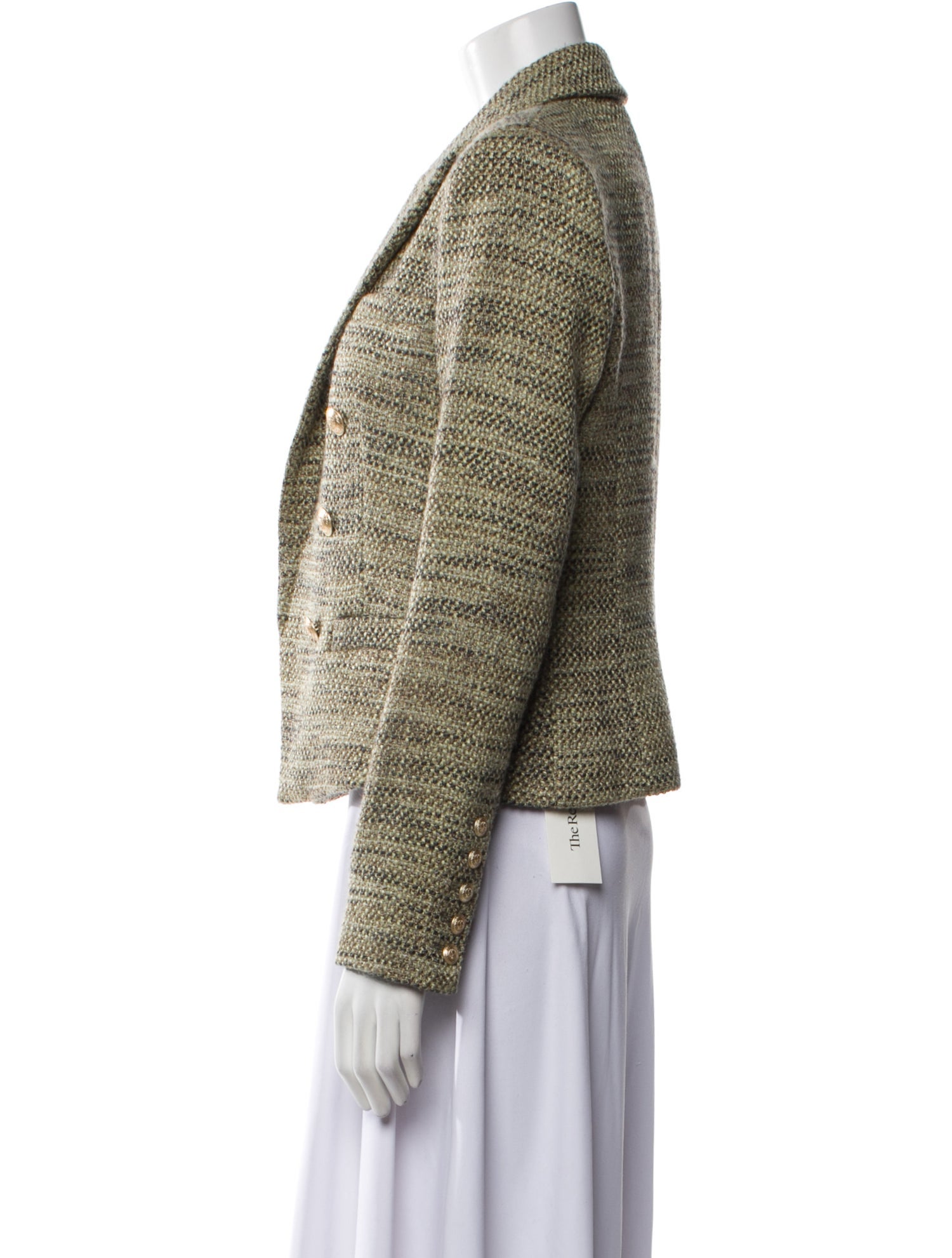 L'Agence Tweed Tweed Pattern Blazer