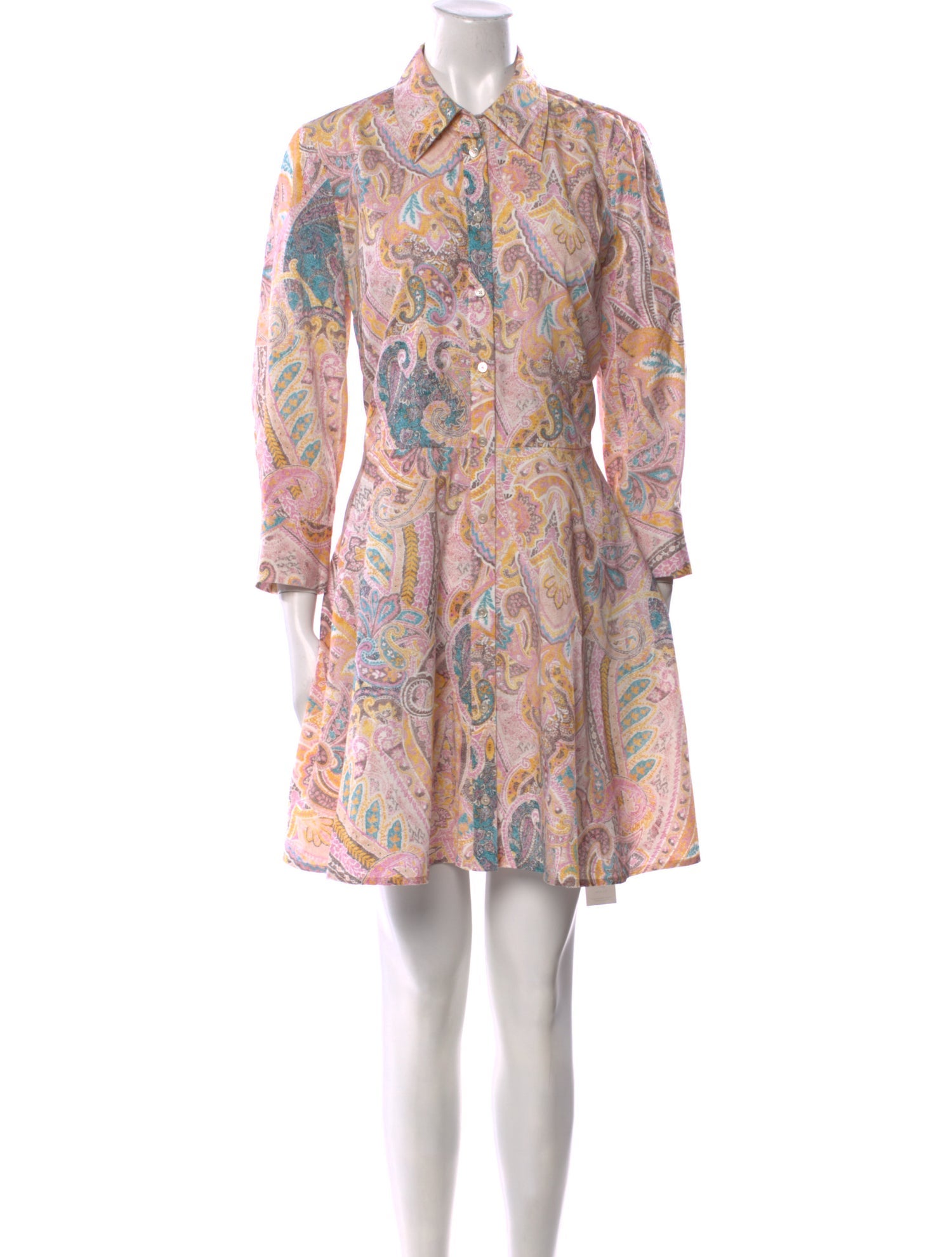 L'Agence Paisley Print Mini Dress