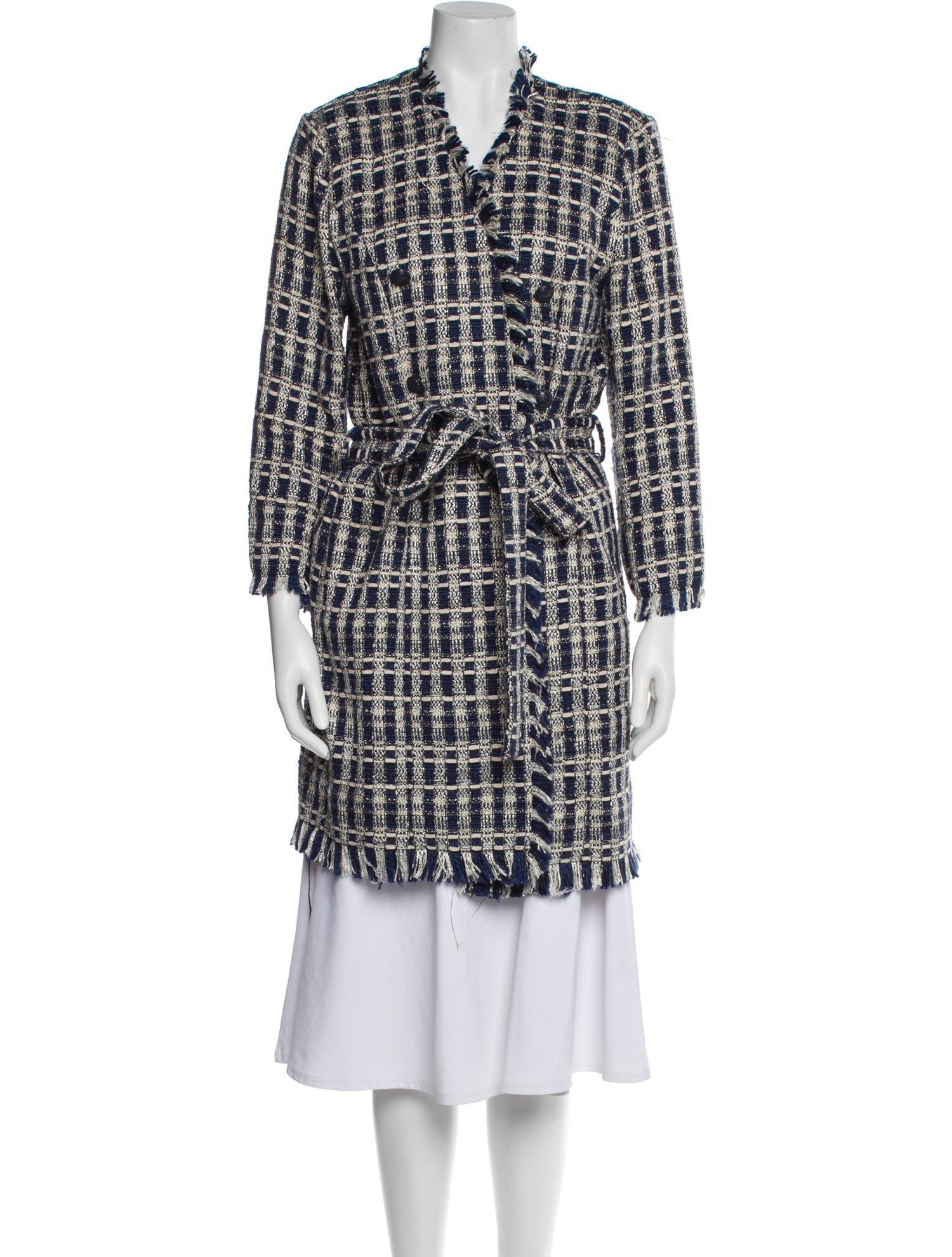 L'Agence Plaid Print Jacket